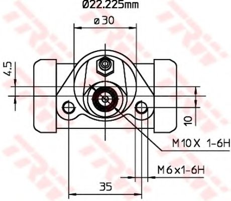 Imagine Cilindru receptor frana TRW BWH185