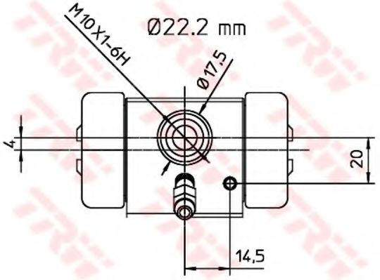 Imagine Cilindru receptor frana TRW BWH255