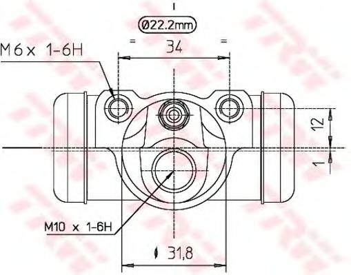 Imagine Cilindru receptor frana TRW BWH277