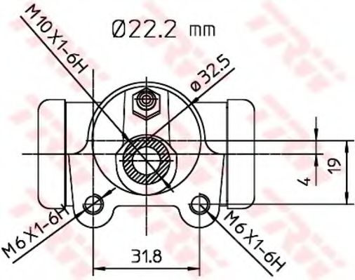 Imagine Cilindru receptor frana TRW BWH374