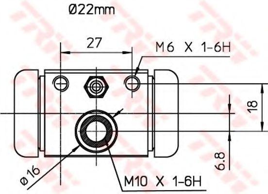 Imagine Cilindru receptor frana TRW BWH394