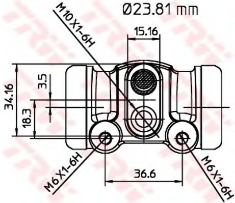 Imagine Cilindru receptor frana TRW BWK156