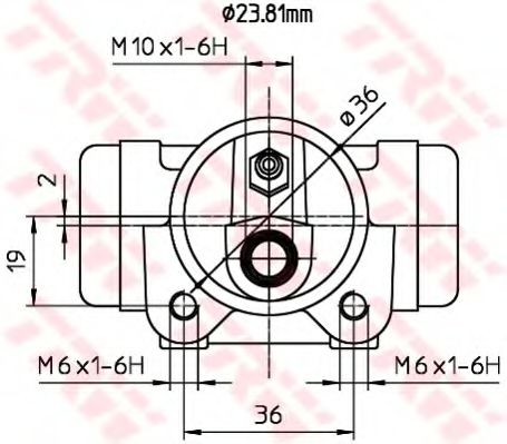 Imagine Cilindru receptor frana TRW BWK225