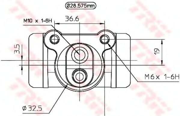 Imagine Cilindru receptor frana TRW BWN158