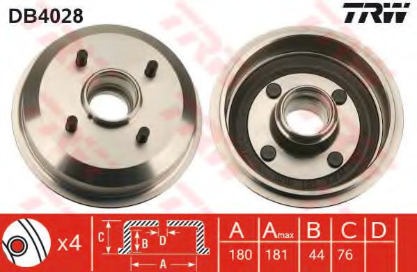 Imagine Tambur frana TRW DB4028