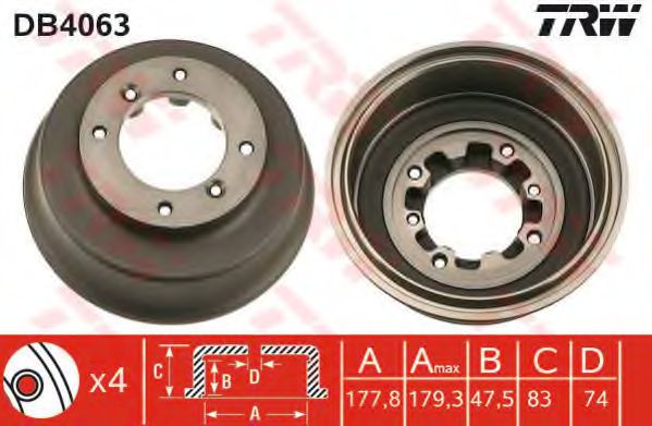 Imagine Tambur frana TRW DB4063