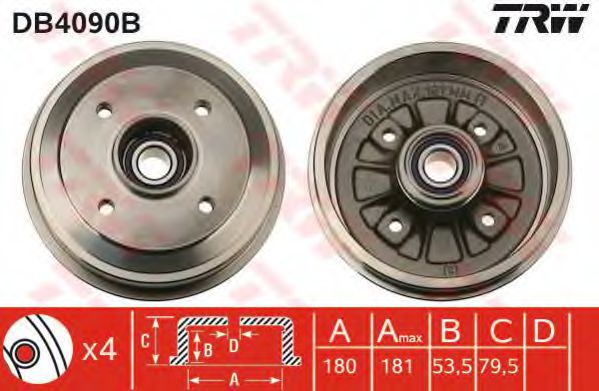 Imagine Tambur frana TRW DB4090B