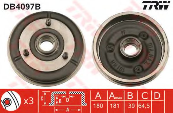 Imagine Tambur frana TRW DB4097B