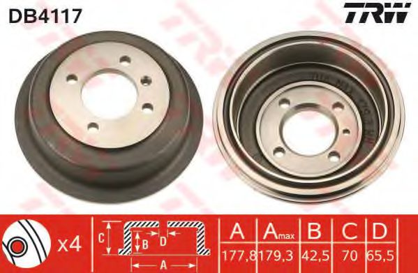 Imagine Tambur frana TRW DB4117