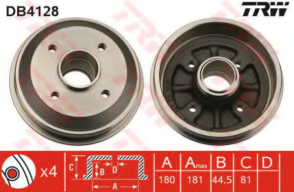 Imagine Tambur frana TRW DB4128