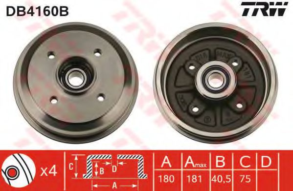 Imagine Tambur frana TRW DB4160B