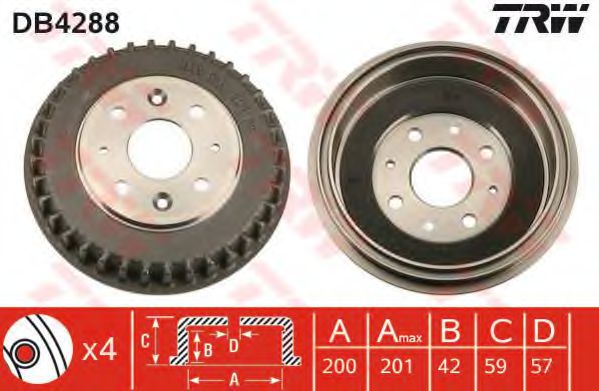 Imagine Tambur frana TRW DB4288