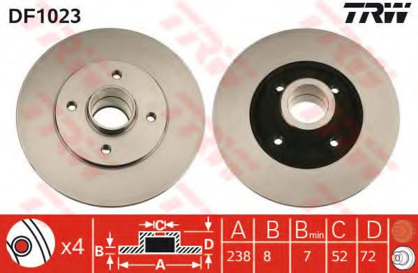 Imagine Disc frana TRW DF1023