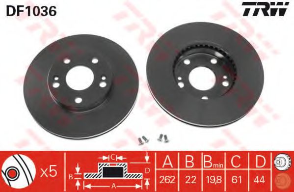 Imagine Disc frana TRW DF1036