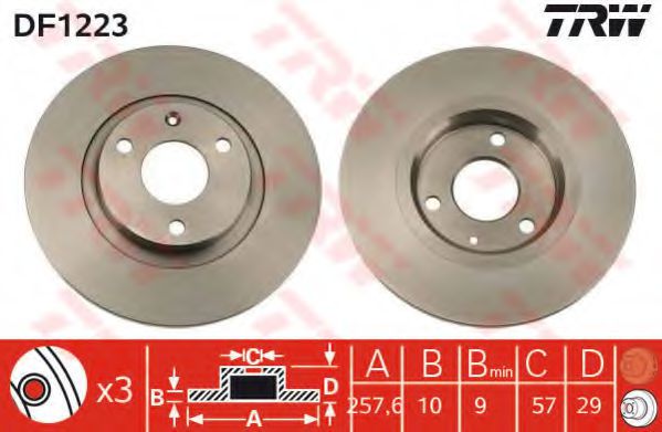 Imagine Disc frana TRW DF1223