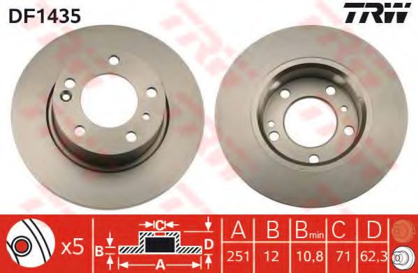 Imagine Disc frana TRW DF1435