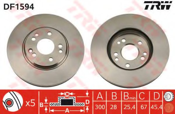 Imagine Disc frana TRW DF1594