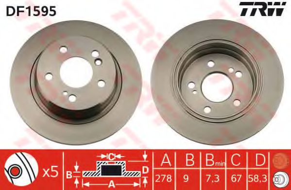 Imagine Disc frana TRW DF1595