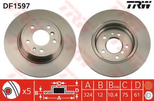 Imagine Disc frana TRW DF1597