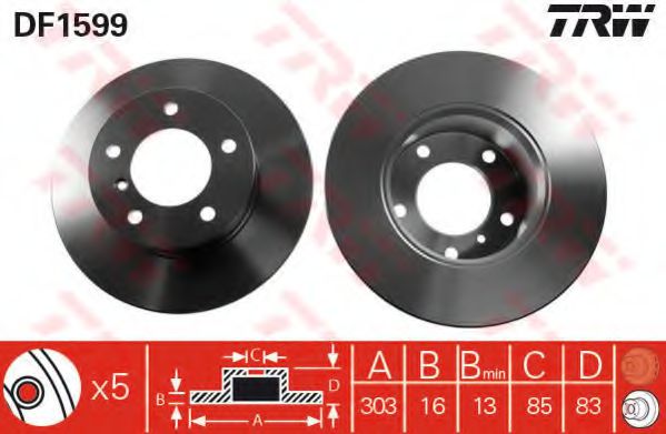 Imagine Disc frana TRW DF1599