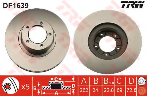 Imagine Disc frana TRW DF1639