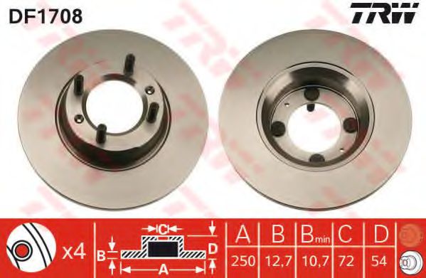 Imagine Disc frana TRW DF1708