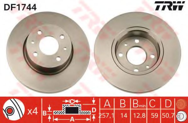 Imagine Disc frana TRW DF1744