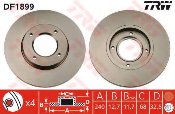 Imagine Disc frana TRW DF1899