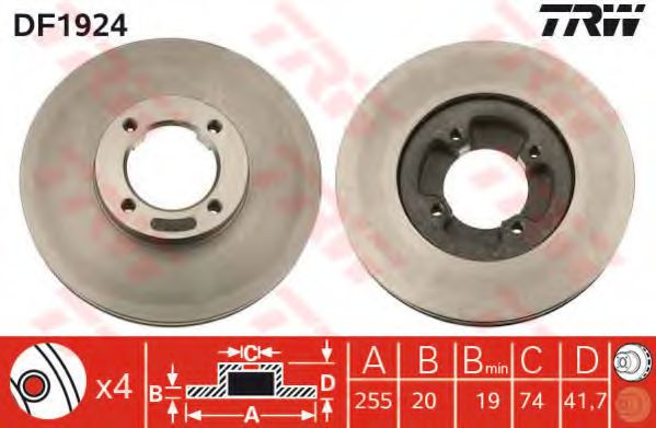 Imagine Disc frana TRW DF1924