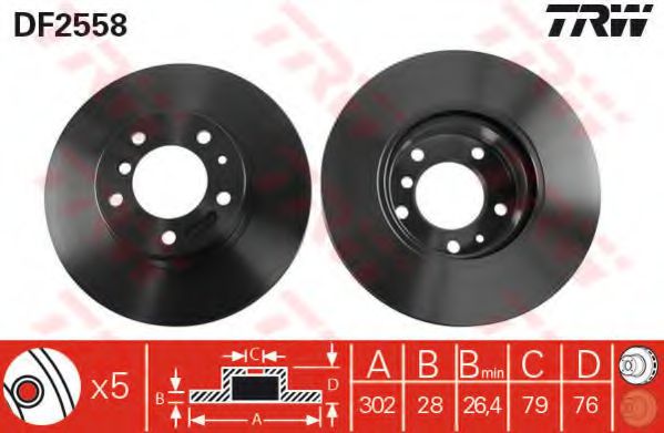 Imagine Disc frana TRW DF2558