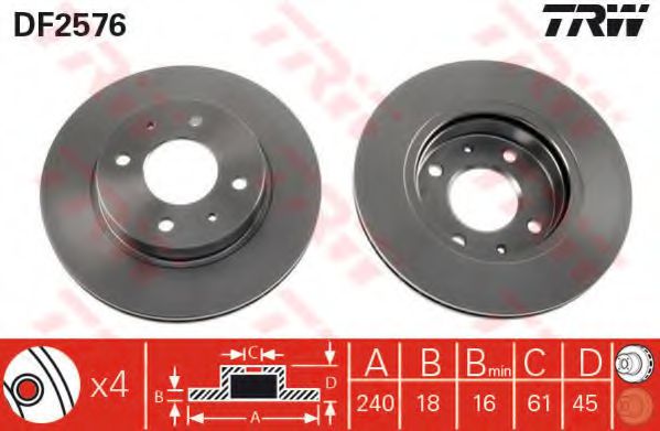 Imagine Disc frana TRW DF2576