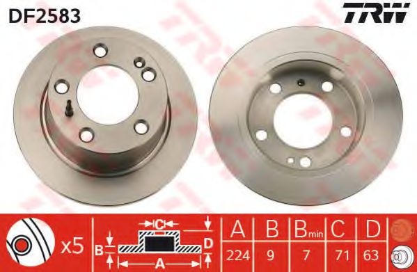 Imagine Disc frana TRW DF2583