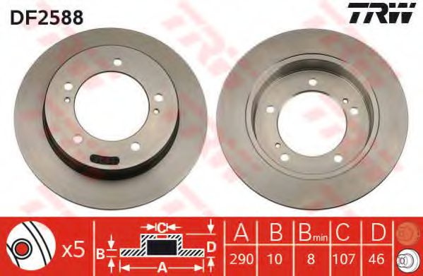 Imagine Disc frana TRW DF2588