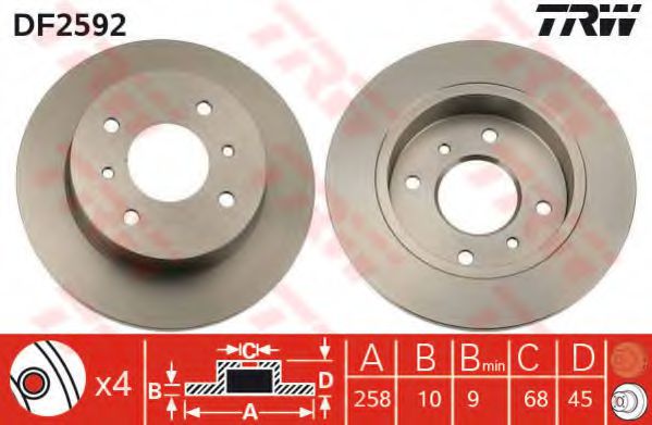 Imagine Disc frana TRW DF2592