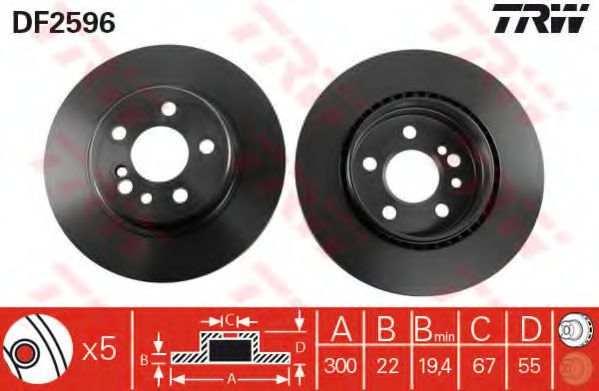 Imagine Disc frana TRW DF2596