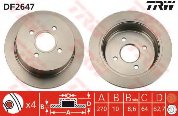 Imagine Disc frana TRW DF2647