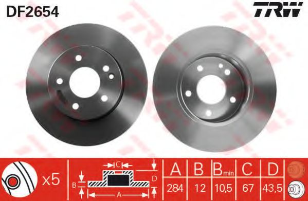 Imagine Disc frana TRW DF2654