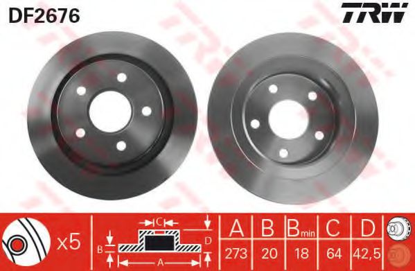 Imagine Disc frana TRW DF2676