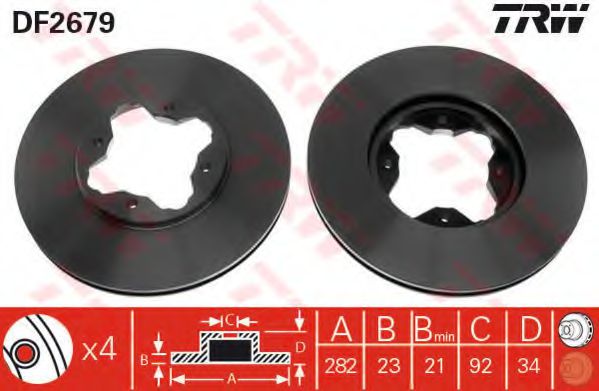 Imagine Disc frana TRW DF2679