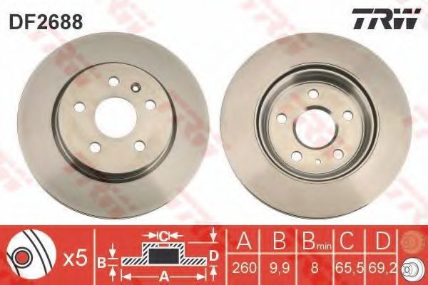 Imagine Disc frana TRW DF2688