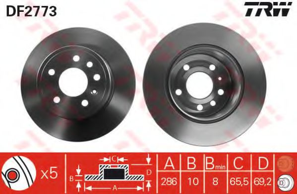 Imagine Disc frana TRW DF2773