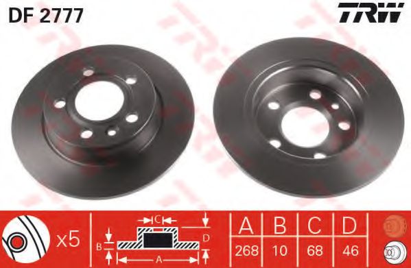 Imagine Disc frana TRW DF2777