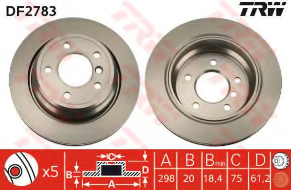 Imagine Disc frana TRW DF2783