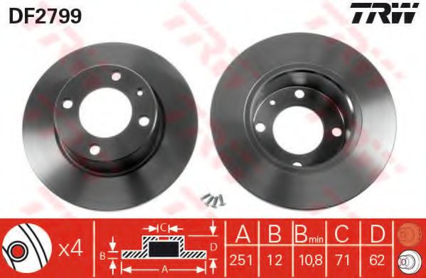 Imagine Disc frana TRW DF2799