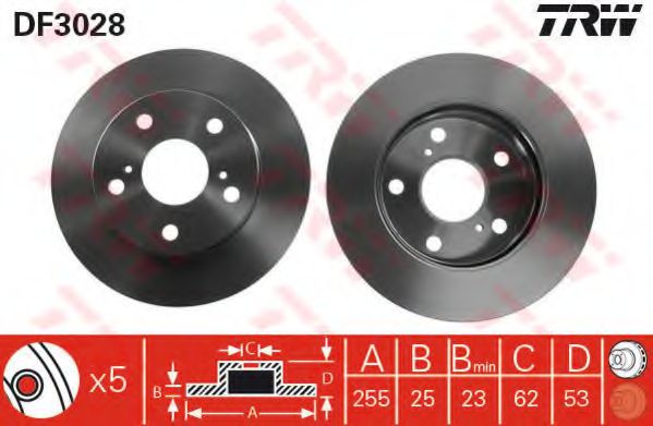 Imagine Disc frana TRW DF3028