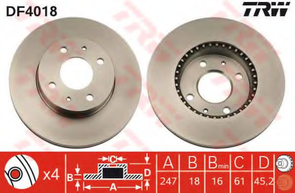 Imagine Disc frana TRW DF4018