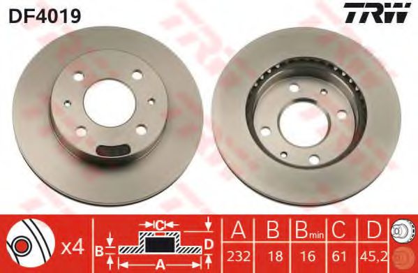 Imagine Disc frana TRW DF4019