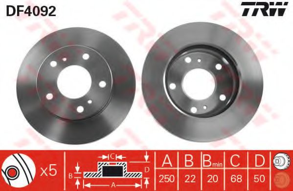 Imagine Disc frana TRW DF4092