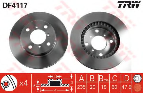 Imagine Disc frana TRW DF4117