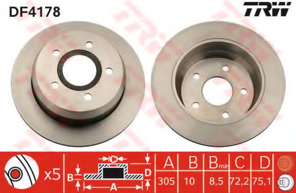 Imagine Disc frana TRW DF4178